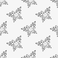 Fototapeta premium monochrome pattern urban style ethnic ornament Seamless abstract illustration for your design