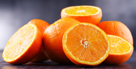 Naklejka na ściany i meble Composition with oranges