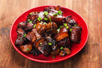Braised Pork with Chestnuts,Chinese food