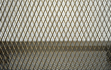 Hintergrund silbernes Metallgitter