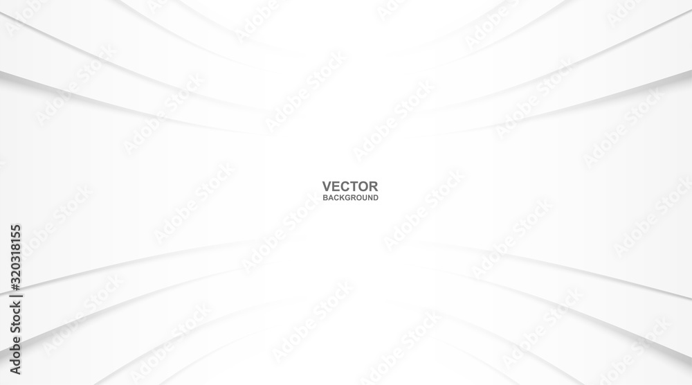 Wall mural abstract. white line overlap background ,light and shadow .vector.