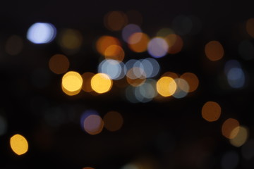 Beautiful city night light bokeh