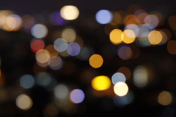 Beautiful city night light bokeh