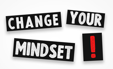 change your mindset - illustration concept