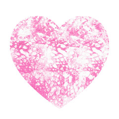 Heart with abstract pink background.