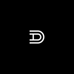 DA AD logo initial letter design