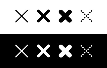 A set of unique vector times symbols