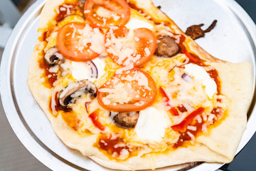 Grilled pizza