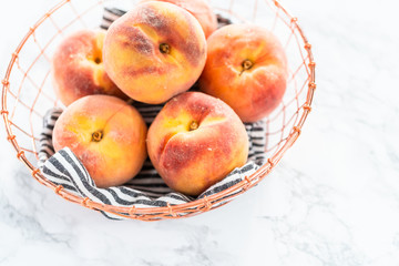 Organic peaches