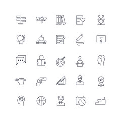 Line icons set. University pack. Vector batch