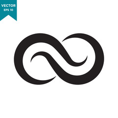 infinity vector icon in trendy flat design 