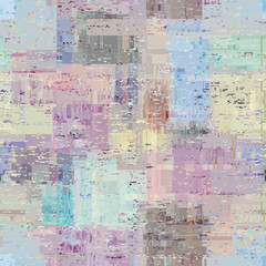 Obraz premium Vector image with imitation of grunge datamoshing texture.