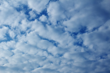 Fototapeta premium Beautiful clouds on a blue sky as a background