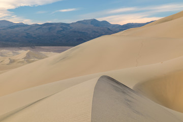 Fototapeta na wymiar Eureka Dunes Dry Camp, suothwest USA sand