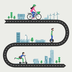 Micro-mobilit&eacute; : Trottinette &eacute;lectrique, gyropode, mono-roue