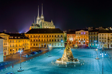 Cathedral of St. Peter and Paul, Brno - obrazy, fototapety, plakaty