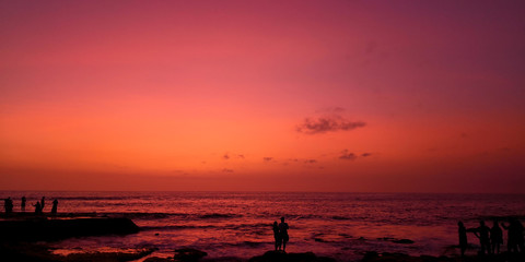 Beautiful Sunset in Bali. Indonesia.
