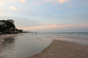 sunset on beach