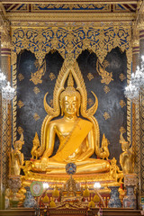 golden buddha image in temple