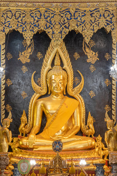golden buddha image in temple