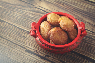 Indian made traditional sweet paniyaram	