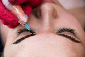 Permanent makeup procedure