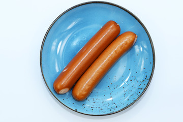 Vegetarian sausages. Plant based meat concept.