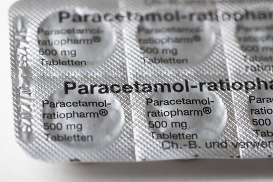 siegen, North Rhine-Westphalia/germany - 01 02 2020: paracetamol 500 mg pain medication siegen germany
