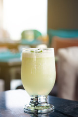 Mint Cocktail Mojito for welcome drink in morning time.