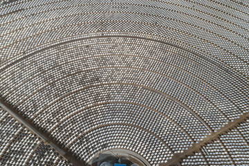Obraz premium Aerial view of solar thermal plant