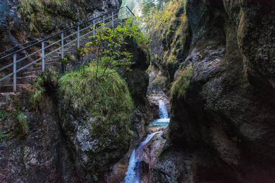 Die Almbachklamm in den deutschen Alpen