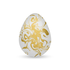 Easter Egg Marble and  Gold vector