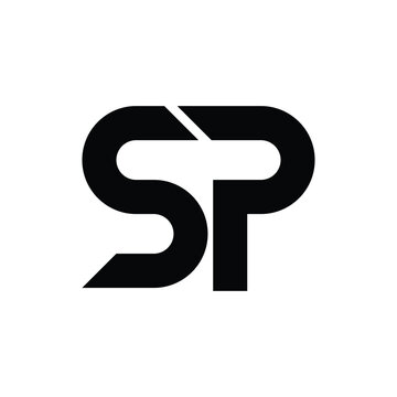 SP initial letter icon logo vector design template