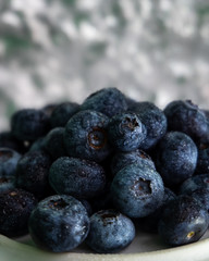 Group of bluberries. Tasty and fresh blueberry, macro shot