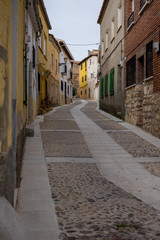 Fototapeta premium Street in Cifuentes, Guadalajara, Spain.