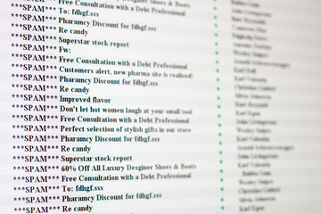 Obraz premium Spam In Mailbox