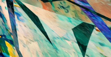 Fototapeta premium Oil pastel drawing. Abstract color background. Fine art print. Impressionism style abstraction. Modern surrealism painting. Good as wall decor poster. Stock. Surreal design. Handmade texture template.