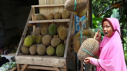King of Fruits, Durian is a popular tropical fruit in Asia