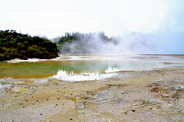 New Zealand Rotorua Wai-O-Tapu Thermal wonderland