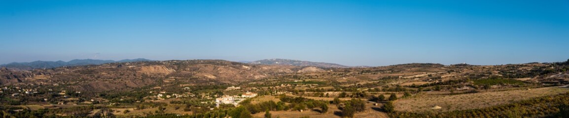 Fototapeta na wymiar Landscape on the island of Cyprus near city of Polis Chrysochous in the west, northwest part of Cyprus, Europe 