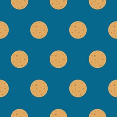 A Mercury Planet Seamless Pattern. Illustration background