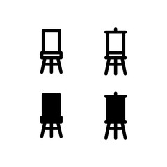 Canvas Icon. Arts Icon Set Vector Logo Symbol.