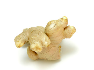 fresh ginger isolated on white background