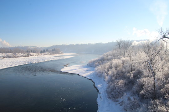 Frosted River Valley, Gold Bar Park, Edmonton, Alberta