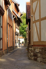 Half-timbered houses in the old village Wernigerode