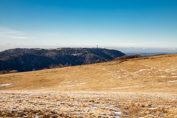 Blick zum Ballon de Servance vom Elsässer Belchen