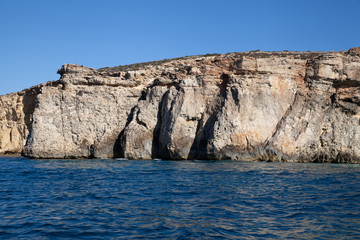 Fototapeta na wymiar Crystal Lagoon, Comino, Malta