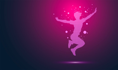 felicità, allegria, attività fisica © xyz+