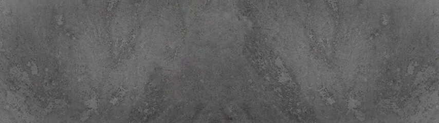 Fototapeta premium Grey gray black stone concrete texture background anthracite panorama banner long 