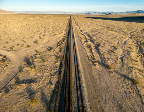 Miles Long Train Track Straightaway